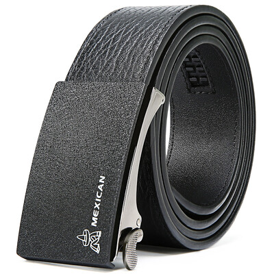 

Scarecrow mexican Men&39s Belt Fashion Business Belt Mascuit Leather Trousers Belt Automatic Buckle MLB10898M-02 Black