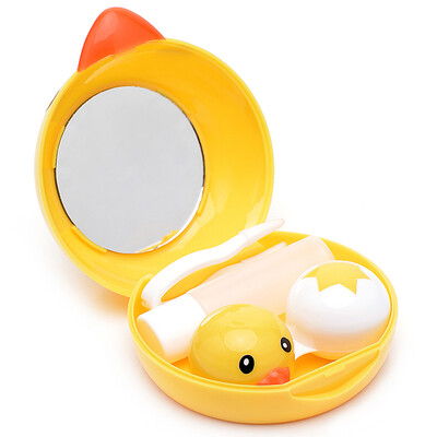 

40000KM Cartoon Contact Lens Box Case for Eyes Care Kit Random Color