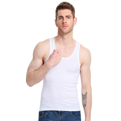 

Arctic velvet pure cotton vest 1 piece installed thread sports stretch self-cultivation vest men&39s underwear white BJRBX XXXL