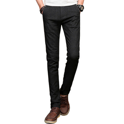 

GLO-STORY Casual Pants Men Comfortable Fashion Pants Slim Casual Pants LXK71097 Blue 29