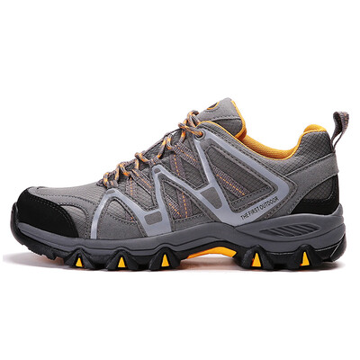 

TFO hiking shoes full palm air cushion breathable comfortable shock hiking shoes 851701 male models of dark gray khaki 44