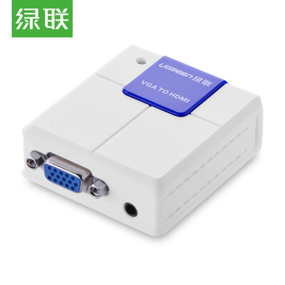 

Зеленый (UGREEN) Конвертер VGA в HDMI с аудио аналоговым и цифровым HD-сигналом vga to HDMI adapter Подключение к ПК Телевизионный проектор 40224