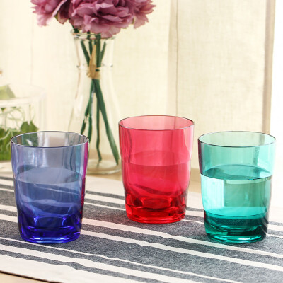 

Jingdong Supermarket] Ou Runzhe Cup Taiwan refined high-end acrylic high-pass fashionable cup family 3 sets