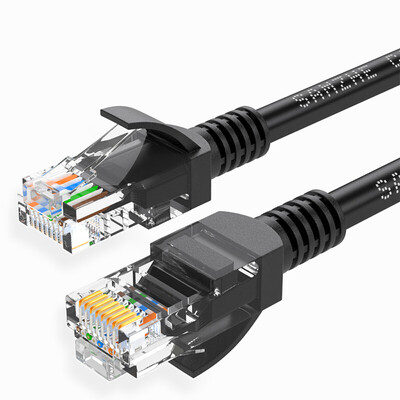 

Shanze (SAMZHE) engineering grade six cable CAT6 pure copper gigabit 8-pin twisted pair jumpers Category 6 RJ45 oxygen-free copper network cable HBL-6250 black 25 meters