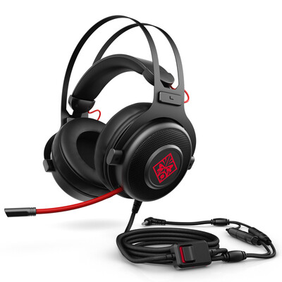 

Hewlett-Packard (HP) Shadow Wizard Earphone 800 Stereo Hanging Headband Headset Genie Game Headset Headset