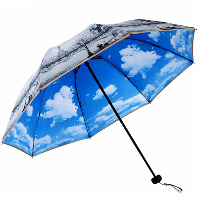 

Paradise umbrella double sunscreen UPF50 creative 30 sun umbrella umbrella 31807E Paris Tower