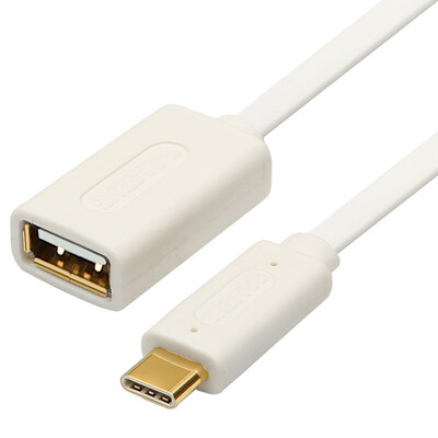 

Yamazawa SAMZHE Type-c to USB20 female OTG cable data cable U disk cable support Apple MacBook music as Samsung Huawei P9 white 025 meters