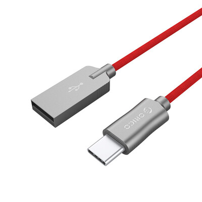 

ORICO HCU-10 TYPE-C data cable mobile phone charging cable USB data cable for millet 5S Huawei P910 glory V89 tablet 1 m red