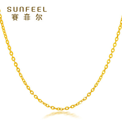 

Sai Feier 18k gold necklace female models K gold gold O word cross K gold necklace