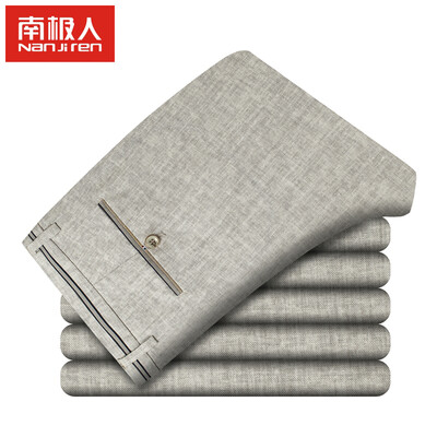 

Антарктический лед Сийского пенька мужские брюки бизнес случайные брюки прямые дикие Y01 светло-серый 36