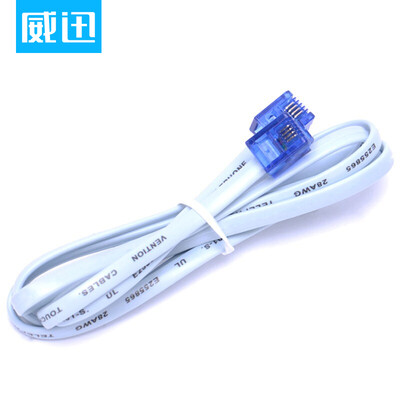 

WDC (VENTION) home improvement telephone line 4-core multi-strand copper products with crystal head ice blue 2 meters VAH-A01-S200