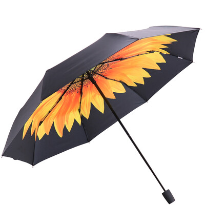 

Heaven umbrella UPF50 all shade black rubber transfer three fold black umbrella sunny umbrella sun umbrella sunrise Oriental 30309DLCJ