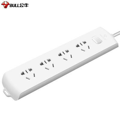 

Bull BULL GN-B2040 new national standard socket plug board row row row of plug wiring board drag line board 4 total control length of 3 meters