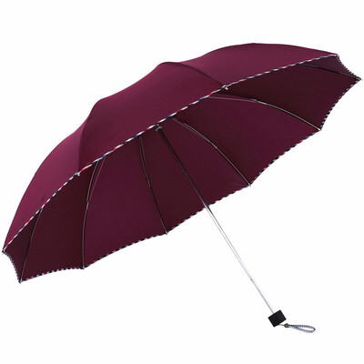 

Paradise umbrella to strengthen&strengthen the water repellent to throw off 30 percent business umbrella 3311E touch sauce red