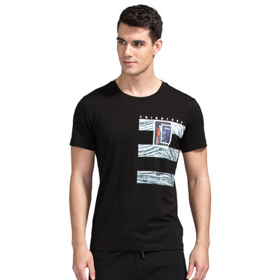 

TRIES Shirt Men Short Sleeve Round Neck Casual Shirt