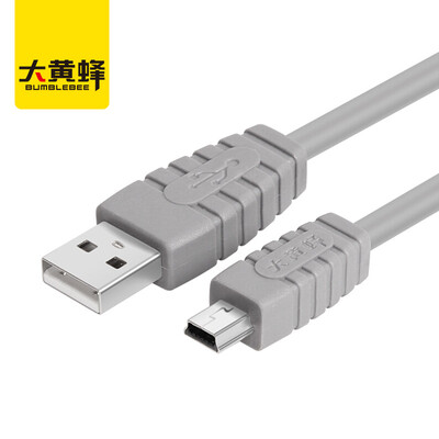 

Hornet (BUMBLEBEE) USB2.0 to Mini5pin кабель для передачи данных 150CM высокоскоростной T-port зарядный кабель мобильный телефон плоская панель для мобильного жесткого диска конверсионная линия черного цвета U212