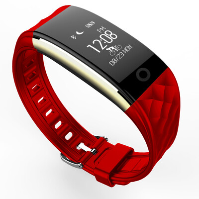

MOONPI S2 умный браслет динамический контроль сердечного ритма плавание спортивный браслет сенсорный OLED экран информация звонящий дисплей микро письмо движение жизненность красный