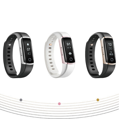 

Happy ziva smart bracelet sports bracelet 24h continuous heart rate monitoring sleep monitoring aluminum metal body waterproof&dustproof unisex champagne gold Danny Chan concert with the same paragraph