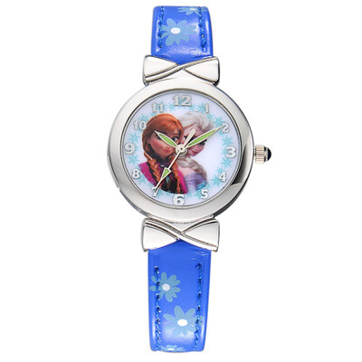 

Дисней (Disney) часы кожа мультфильм смотреть детям смотреть Frozen девушка TZ-21055L1