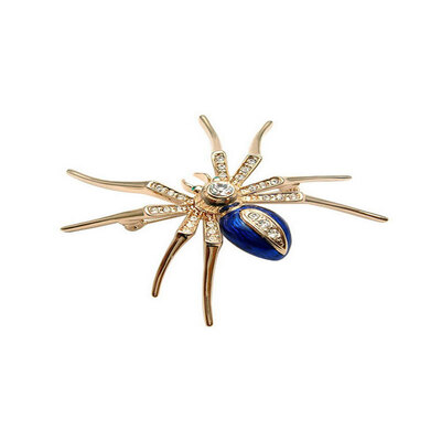 

Yoursfs High Quality Real Rose Gold color Fashion Spider Crystal Brooches Environmental Alloy with Czech Rhinstone