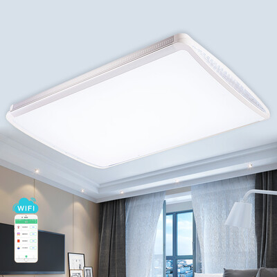 

NVC LED Ceiling Lamps Living Room Lamps Bedroom Lamps WIFI Promise Polished Rectangular Lamps Lighting 80W EYX9117