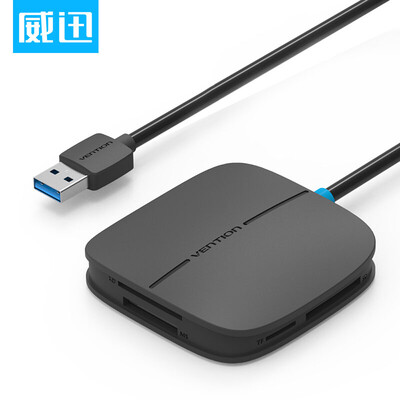 

CEDBD USB 3.0 Card Reader High Speed ​​Multi-Function Camera Reader Support MS / CF / TF / XD / SD Card 0.5m Black