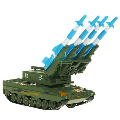 

Jingdong Supermarket] Kaidi Wei alloy military model 1:40 air defense missile tank simulation model boy toy 685055