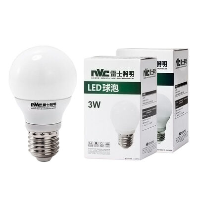 

NVC LED bulb 3 Watt E27 large screw light source energy saving lamp white 6500K