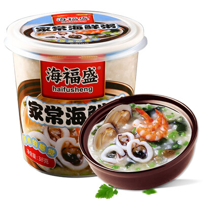 

Haifusheng breakfast porridge home-cooked seafood porridge brewing convenient instant porridge FD freeze-dried porridge cup 38g