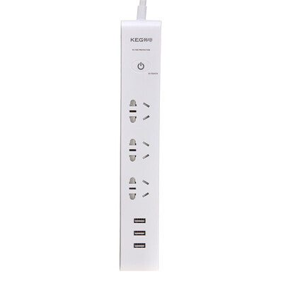 

Han Electronics (KEG) HD-ZSGBD-03KU3-AW USB intelligent micro-small  Apple white 1.8 m anti-surge lightning protection overload plug-in plug