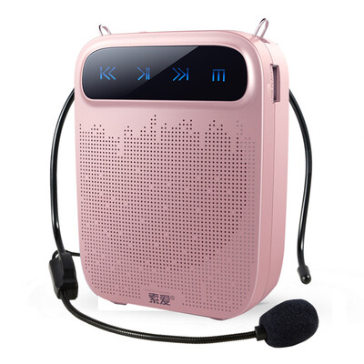 

Sony Ericsson S-418 10W high power portable digital loudspeaker small bee loudspeaker teaching dedicated teacher guide card player player turntable rose gold
