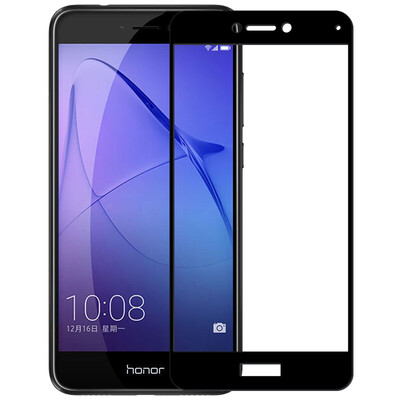 

Two pieces] YOMO Huawei glory 8 youth Edition tempered film phone film protective film full-screen coverage explosion-proof glass film full-screen coverage - black two pieces