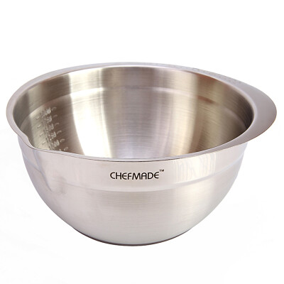 

Jingdong Supermarket Cook Kitchen CHEF MADE Egg pots Food grade Stainless steel Silicone bottom Anti-slip salad plate Dairy dish WK9215