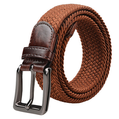 

DouGuYan парусиновый плетёный эластичный мужской поясной ремень, с автоматической пуговицей