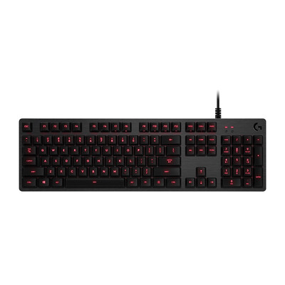 

Logitech G413 механическая клавиатура игры (черный) полноразмерная подсветка механическая клавиатура металлическая проволока рисунок алюминиевый сплав плита есть куриная клавиатура