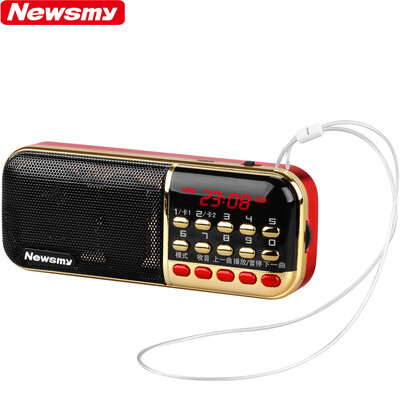 

Newman (Newsmy) L57 двойной двойной карточки радио MP3 стерео динамики вне кольца плеера пожилых портативный мини-карты небольшой портативный аудиоплеер красный