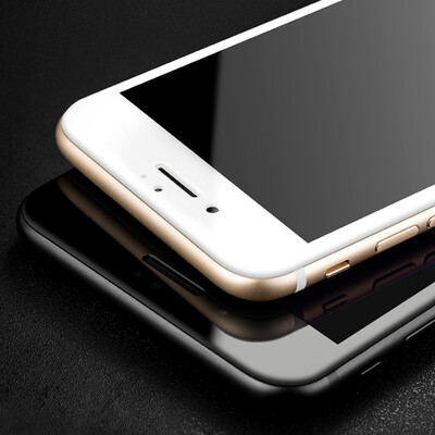 

【Three-piece-3D full-screen】 Langke Apple 7 tempered film iPhone7 tempered film Apple 7 mobile phone film soft-screen full-screen coverage of high-definition explosion-proof protective film (white)