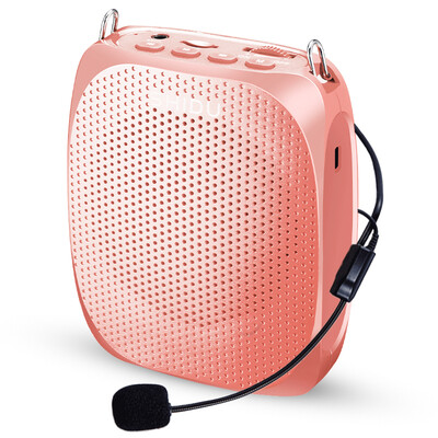 

Ten degrees ShiDu SD-S258 small bee loudspeaker teacher dedicated portable loudspeaker ultra-thin mini small speaker teaching waist hanging tour guide loudspeaker rose gold