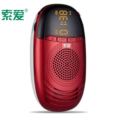 

Sony Ericsson (soaiy) mp3 стереосистема радио престарелые карты U-диск портативный музыкальный проигрыватель красный S-188