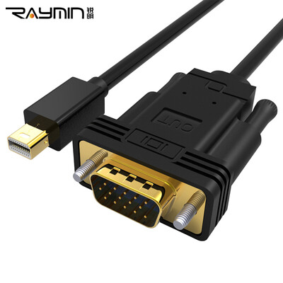 

Rui Ming LA272501 mini dp для видеокарты высокой четкости VGA 1.5м Apple адаптер TV проектор mini dp lightning для VGA black