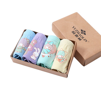 

Yu Zhaolin children&39s underwear category A standard girl four boxed triangle angle underwear YL17T004DZ angel baby triangle 130 yards