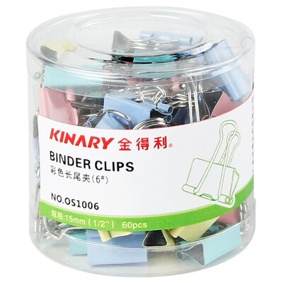 

KINARY OS1006 color steel long clip folder 6 15mm color 60 tube
