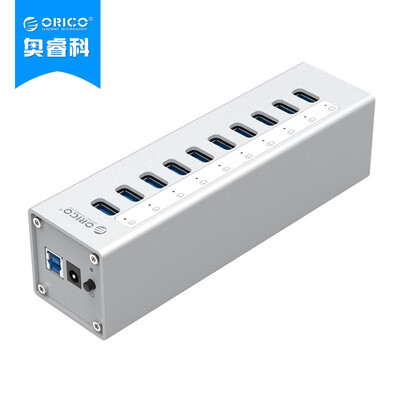 

ORICO A3H7 Aluminum MAC Desktop 7 USB3.0 Hub HUB Extended Splitter with Power Silver
