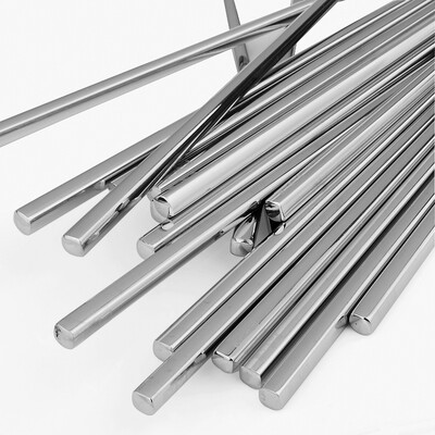 

Jingdong supermarket Jilui chopsticks spoon knife&fork 304 stainless steel square chopsticks ten pairs of packages JR3085