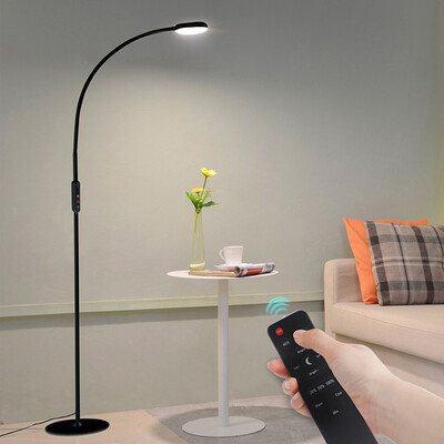 

Jingdong supermarket] Kailin remote control dimming floor lamp living room modern bedroom bedside lamp study study piano reading floor lamp lamp ink black