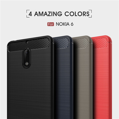 

GANGXUN Nokia 6 Case Anti-Slippery Scratch-Resistant Lightweight Soft Silicon Back Cover For Nokia 6