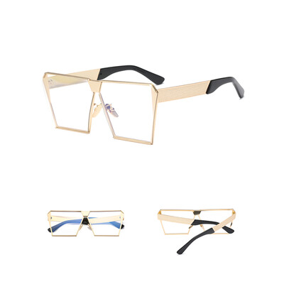 

Peekaboo Big Square Sunglasses Women Brand Designer Celebrity Metal UNISEX Mens Oversized Sun Glasses Mirror Lens Cool Eyewear