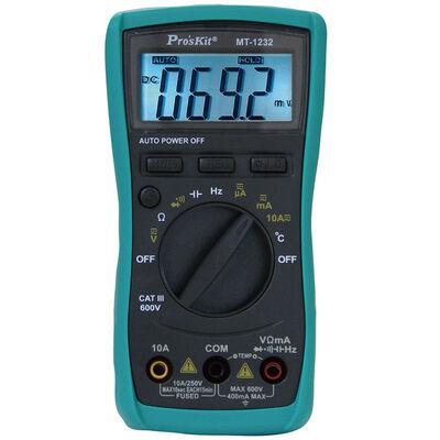 

Pro'skit MT-1232 3 3/4 Protective Multifunction Automatic Digital Multimeter