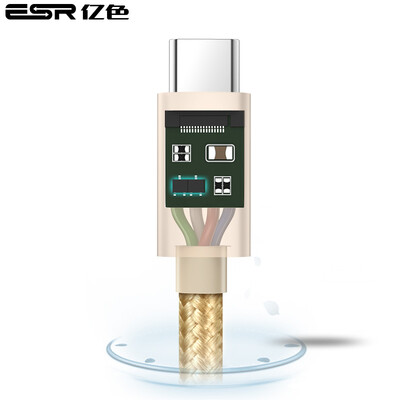 

ESR) Type-C data line Andrews mobile phone charging line forHuawei P9 / Honor V8 / Xiaomi 5s / Letv / Meizu PRO5 woven secti
