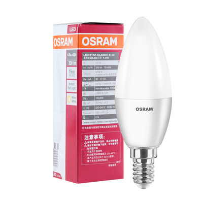 

Супермаркет] [Jingdong Osram (OSRAM) Светодиодная лампа матовое свечи 3W E14 теплые белые отверстия Хуан Гуан